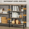 thumbnail image 3 of Console Table with Storage Shelves, 70"L Modern Farmhouse Hallway Table Narrow Sofa Entryway Table for Living Room, Gray, 3 of 7