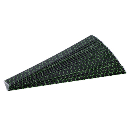 YAHHU 15pcs Universal Heat Shrink Archery Arrow Wraps Sticker Hunting Accessory Green 7.7 x 0.7 inches / 19.5 x 1.8 cm