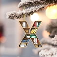 thumbnail image 1 of Adorno colgante de árbol de Navidad de 26 letras de acrílico DIY personalizado Decoración navideña, 1 of 6