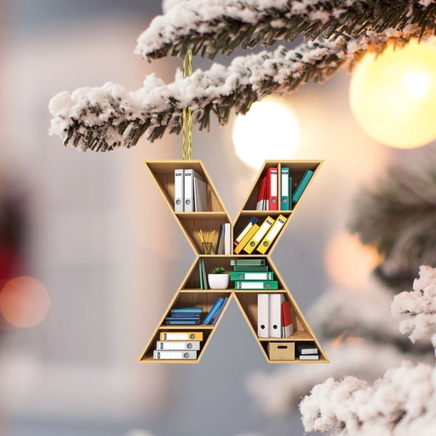 26 Letters Christmas Tree Decoration Pendant Christmas Tree Ornaments Personalized DIY Christmas Ornaments Christmas Decoration Xmas Tree Hanging Decor