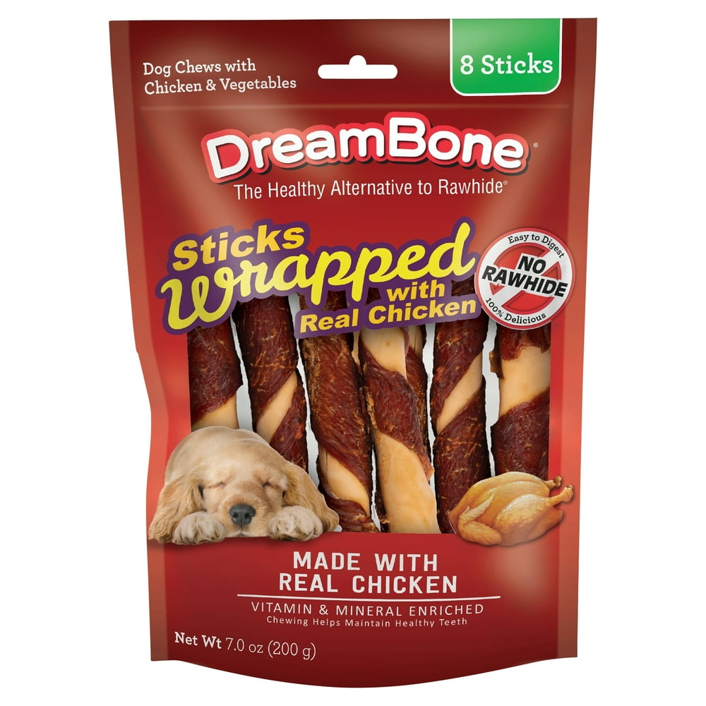 DreamBone Sticks Dog Chews with Chicken & Vegetables, 8 count, 7.0 oz