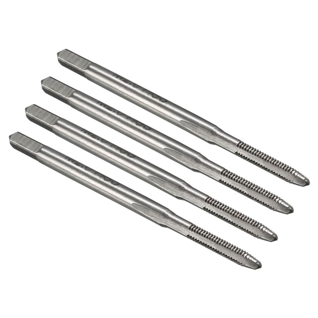 Unique Bargains 4 Packs M2 x 0.4 H2 High Speed Steel Straight Flutes Metric Machine Screw Thread Taps