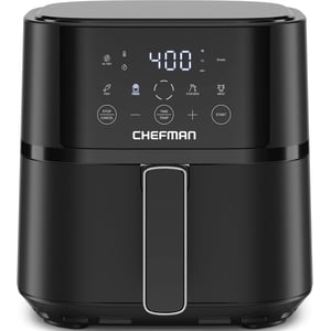 Chefman 4 Qt Compact Digital Air Fryer, Black