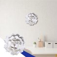 thumbnail image 3 of ZSBCMY Handmade White Ceramic Flower Wall Decoration, Elegant Indoor Outdoor Decor for Living Room, Bedroom, Kitchen, Easy to Hang, Great Gift Idea, 3 of 6