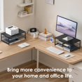 2-Tier Computer Monitor Stand Riser, Desk Organizer for Monitor ...
