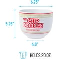 thumbnail image 2 of Silver Buffalo Nissin Classic Cup Noodles Logo Much More than a Soup Ceramic Ramen Noodle Rice Bowl with Chopsticks, Microwave Safe, 20 Ounces, 2 of 8
