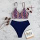 thumbnail image 4 of Gibobby Traje de Baño Sexy Bikini Traje de baño de mujer Impreso de dos piezas Traje de baño dividido Sexy Cintura alta Abrigo Control de barriga Traje d(Morado,G), 4 of 5