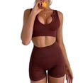 thumbnail image 3 of Pantalones cortos deportivos sexys de punto sin costuras Pantalones de yoga para mujer Pantalones deportivos multifuncionales, 3 of 6
