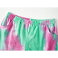 thumbnail image 6 of Beezizac Tie Dye Cat Pajamas for Teen Girls Cute Summer 2 Piece Jammies Big Kid Size 6, 6 of 7