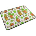 thumbnail image 2 of SKYSONIC St. Patrick's Day Irish Gnomes Door mat Non Slip Floor Door Rug Soft Floor Mat for Kitchen Garden Bedroom Indoor Outdoor Entrance Home Holiday Decoration 23.6" x15.7", 2 of 7