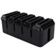 thumbnail image 2 of Caja organizadora de cables de escritorio para el hogar, caja de almacenamiento de cables de alimentación de cocina, caja de gestión de cables, color negro, 26x12x10cm, 2 of 8