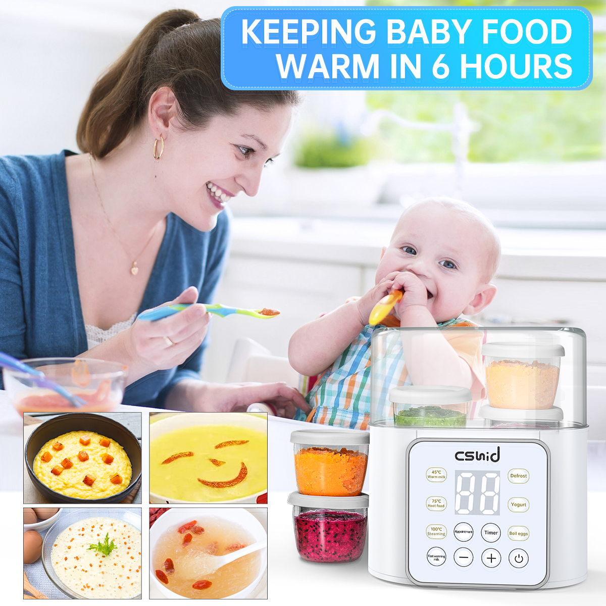 Cshidworld 9-in-1 Baby Bottle Warmer photo 3