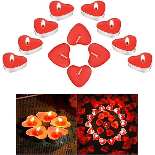 9 velas romanticas, velas en forma de corazon, velas decorativas en forma de corazon, velas san valentin, velas en forma de corazon, velas romanticas rojas