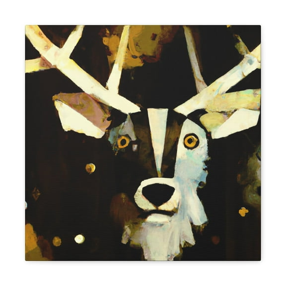 "Winter Reindeer Wonder" - Canvas
