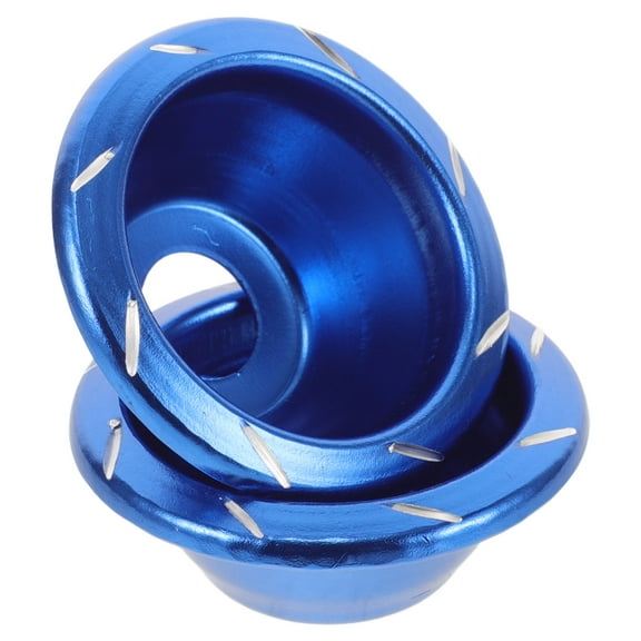 LABSERRON Frame Sliders 2Pcs Blue Aluminum Alloy Motorcycle Front Fork Cup For Crash Protection 11.8X7.9X3.9In