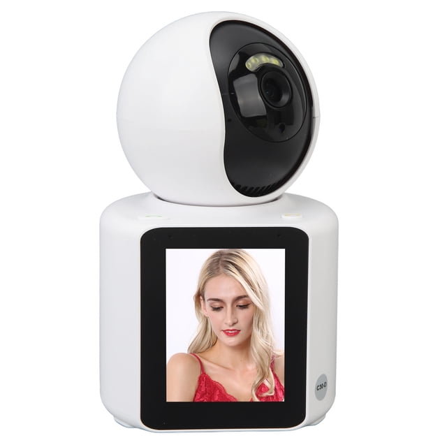 Cámara De Seguridad WiFi, Luz Infrarroja De Visión Nocturna, Cámara De Videollamadas, ángulo De Visión Horizontal De 360, Pantalla Ultra Clara De 2,8 Pulgadas Para Uso