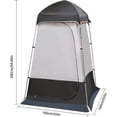 thumbnail image 2 of Shower Tent for Camping Outdoor Privacy Tent 63 * 63 * 94.5" Spacious Camping Changing Tent Dressing Room Portable Toilet Tent Camping Privacy Shelter Instant Outdoor Rain Shelter (Coffee Brown), 2 of 18