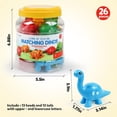 thumbnail image 3 of Juguetes De Dinosaurios Para Contar Letras A Juego Con Alfabeto Abc De Doble Cara Aprendizaje Preescolar Mayúsculas Minúsculas Clasificación Sensorial Juegos De Juguetes Educativos Montessori Para Niñ, 3 of 5
