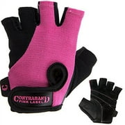 Contraband Pink Label 5057 Womens Basic Lifting Gloves (Pair) Lightmedium Padded Durable Leather Palm Fingerless Classic Workout Gloves Designed & Sized For Women (Pink, Small)