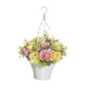 thumbnail image 3 of Flores artificiales colgantes en cesta, arreglo floral, planta artificial, colgante falso Estilo F, 3 of 9