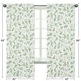 thumbnail image 4 of Botanical Floral Green Leaf Semi-Sheer Rod Pocket Curtain Panels by Sweet Jojo Designs, 4 of 5