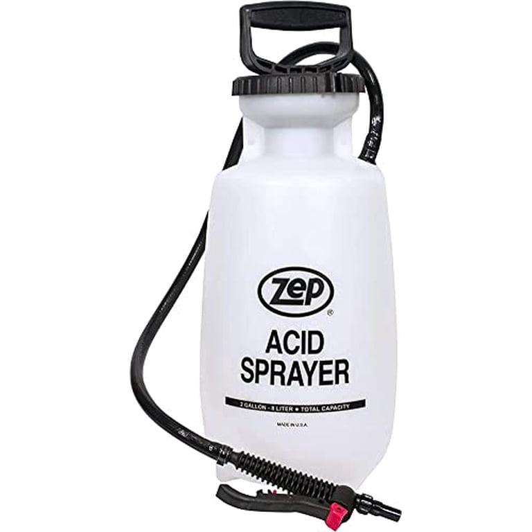 Zep Acid Sprayer, 2 Gallon, Chemical-Resistant Pump Action