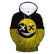 thumbnail image 3 of Sudadera con capucha con estampado 3D de cara sonriente de diablo a la moda para hombre y mujer, estilo hip hop, informal, divertida, con estampado XOXO, 3 of 5