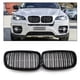 thumbnail image 4 of Parrillas negras parachoques delantero de admisión de riñon Parrilla de doble línea para BMW X5 E70 X6 E71 X6M 2007-2013 ABS parrillas negras, 4 of 9