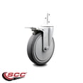 thumbnail image 2 of 6 Inch Thermoplastic Rubber Swivel 7/8 Inch Square Stem Caster Total Lock Brake, 2 of 2
