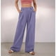thumbnail image 4 of Pantalones de Traje Anchos para Mujer, Holgados, de Cintura Alta Elástica, Informales, Largos, Color Orquídea XXL, 4 of 7
