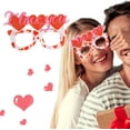 thumbnail image 2 of Xoxingysm Valentine'S Day Party Glasses Decorative Supplies Love Love Glasses Frame Dress Up Holiday Party Photo Props, 1× Party Glasses, 2 of 5