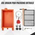 thumbnail image 2 of CazToi Oil Drain Pan 20 Gallon Low Profile  with Electric Pump 76L Oil Change Pan with 8ft Hose & Folding Handle, Rolling Oil Drain Cart for Car SUV Trucks Oil Draining, 2 of 7