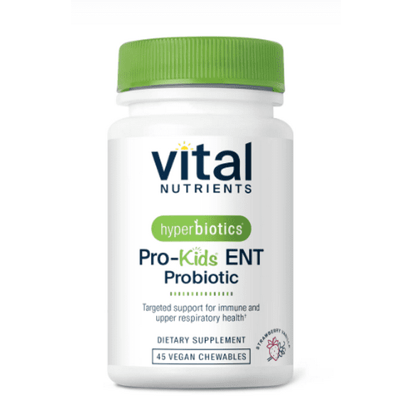 Vital Nutrients (hyperbiotics) Pro-Kids ENT Probiotic | 45 Vegan Chewables | 45 Servings