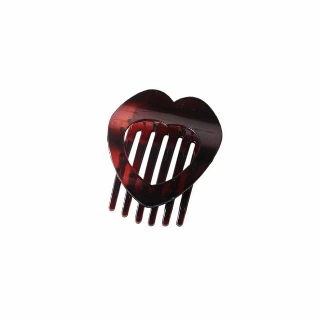 Pinza para el cabello plana de PC mate con forma de corazón, pinza tipo pico de pato, agarre fuerte, para sujetar el cabello rizado en la parte posterior de la cabeza. Fácil de colocar. No se dobla. A