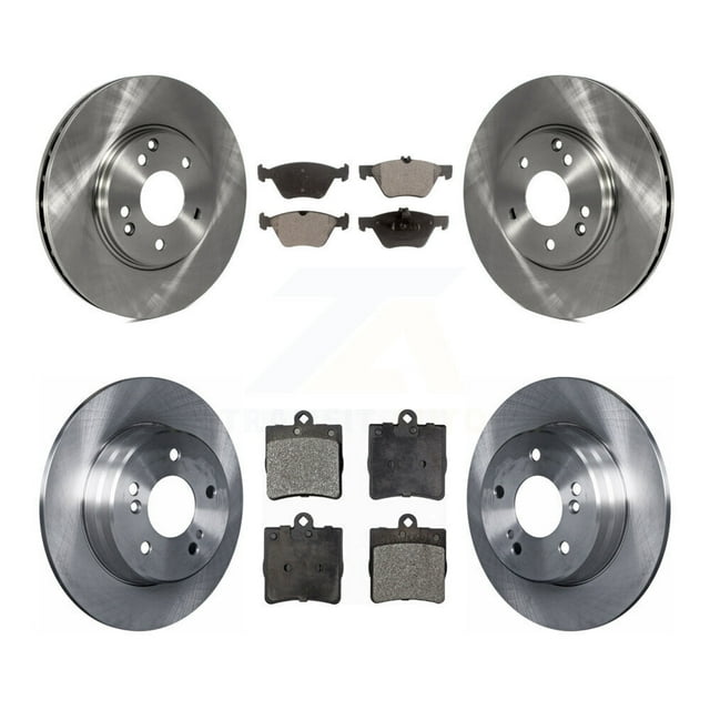 Transit Auto Front Rear Disc Brake Rotors and Semi-Metallic Pads Kit for Car Chrysler Crossfire Mercedes-Benz SLK320 K8F-101060