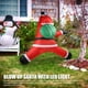 thumbnail image 3 of Inflable Navidad Escalada Santa Soplando Santa Claus Con Bolsa De 5.9 Pies Decoración De Navidad Al Aire Libre Con Luces LED Para Jardín De Jardín Patio Decoración, 3 of 7