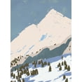 thumbnail image 2 of Green, Jacob 25x32 White Modern Wood Framed Museum Art Print Titled - Bunny Slopes I, 2 of 4