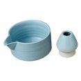 thumbnail image 2 of HLONK 2 Pieces Matcha Bowl Matcha Ceremony Set  Matcha Ceremony Accessory  Japanese Ceramic Matcha Bowl for Japanese Matcha Preparation Beginner Plain white, 2 of 7