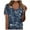 Blue, variant on Summer Fashion 2026 Womens Tops Short Sleeve Cotton Womens Blouses Dressy Casual Petite T Shirts For Women V Neck