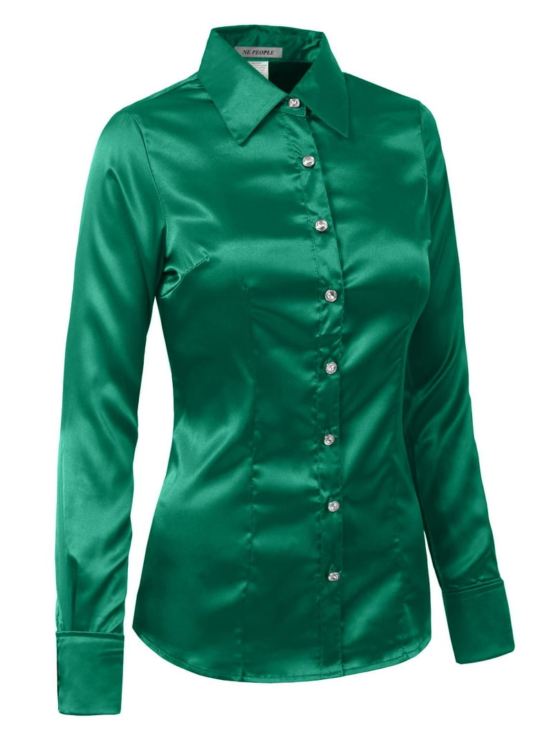 green emerald velvet dress Flannel Shirt for Women main image 1