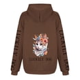 thumbnail image 4 of WEAIXIMIUNG Mode Femmes Hoodies & Sweatshirts Tendance Manches Lettres Hoodie, 4 of 5