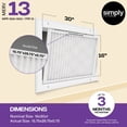thumbnail image 2 of Simply Filters 16x30x1 MERV 13, MPR 1500, AC Furnace HVAC Air Filter (8 Pack), 2 of 8