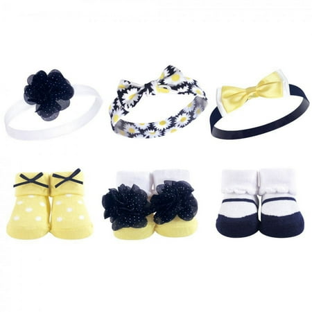 UPC: 0660168582376 | Hudson Baby Infant Girl Headband and Socks Giftset 6pc  Daisy  One Size