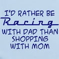 thumbnail image 2 of CafePress - Rather Be Racing With Dad2 Body Suit - Long Sleeve Cotton Baby Bodysuit, 2 of 4