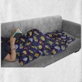 thumbnail image 6 of Cartoon Airplane Soft Flannel Fleece Blanket, Transportation Theme Boys Playroom Pattern with Cars Submarines and Planes, Cozy Plush for Indoor and Outdoor Use, 50" x 60", Multicolor, by Ambesonne, 6 of 6