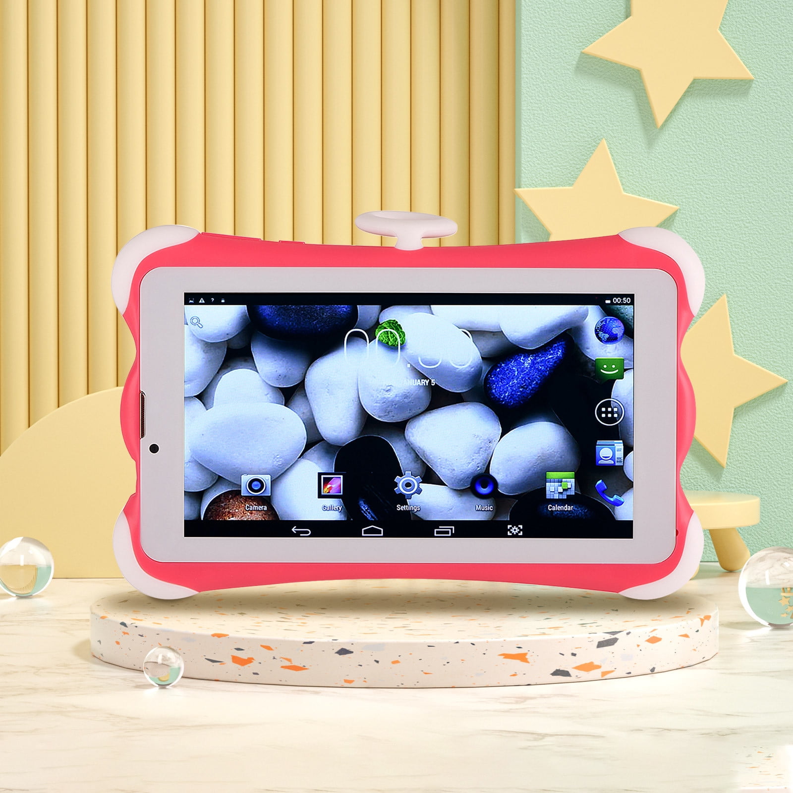 Skegnu 7-inch Children's Tablet Computer Android Tablets Children's Early Education Learning Machine Parent-child Gift Machine Christmas Gift Support For SIM Card Call Gift for Girls on Clearance
