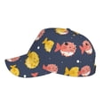 thumbnail image 3 of Xecao Cute Puffer Fish for Baseball Cap: Unisex, crafted from classic polyester twill fabric, featuring a soft unconstructed design, 3 of 5