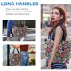 thumbnail image 4 of Bolsas de compras lavables plegables Bolsa de asas de compras de gran capacidad impermeable, 4 of 5