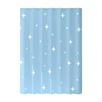 Bathroom Shower Curtain Liner, Small Waterproof Shower Liner, Plastic Printed Shower Curtains, 71x32 inch with Grommet Holes