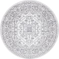 thumbnail image 1 of Unique Loom Boston Bohemian Geometric Area Rug 5' x 5' Round Ivory/Gray, 1 of 1